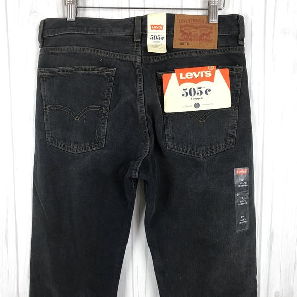 Levis 505 Distress Fray Crop Jeans Size 29 Women - Picture 4 of 7